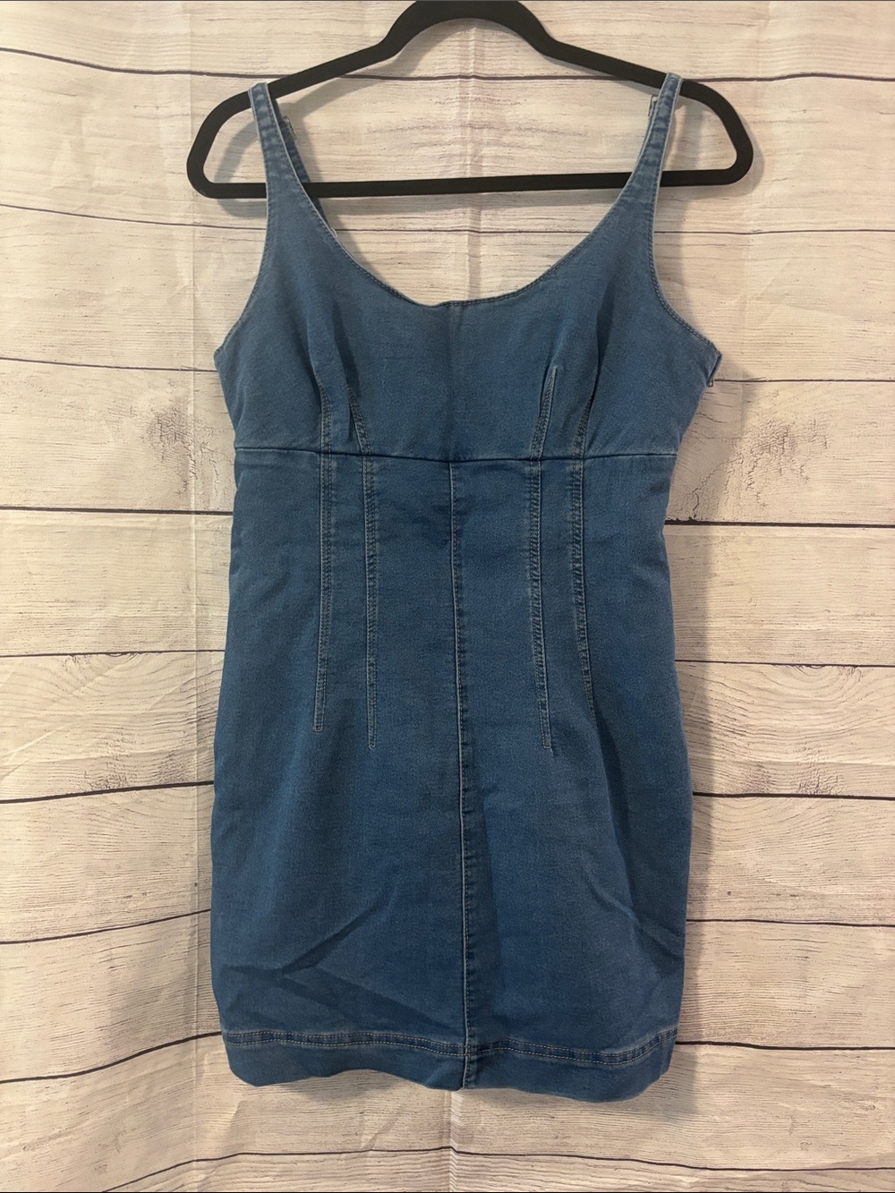 No Boundaries Blue Denim Tank Dress